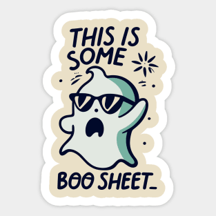 This Is Some Boo Sheet! Halloween Ghost Sticker